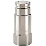 派克FS 系列快換陽接頭 - 使用化學兼容性強的316 不銹鋼材料，無溢流型，承壓可達2000psi