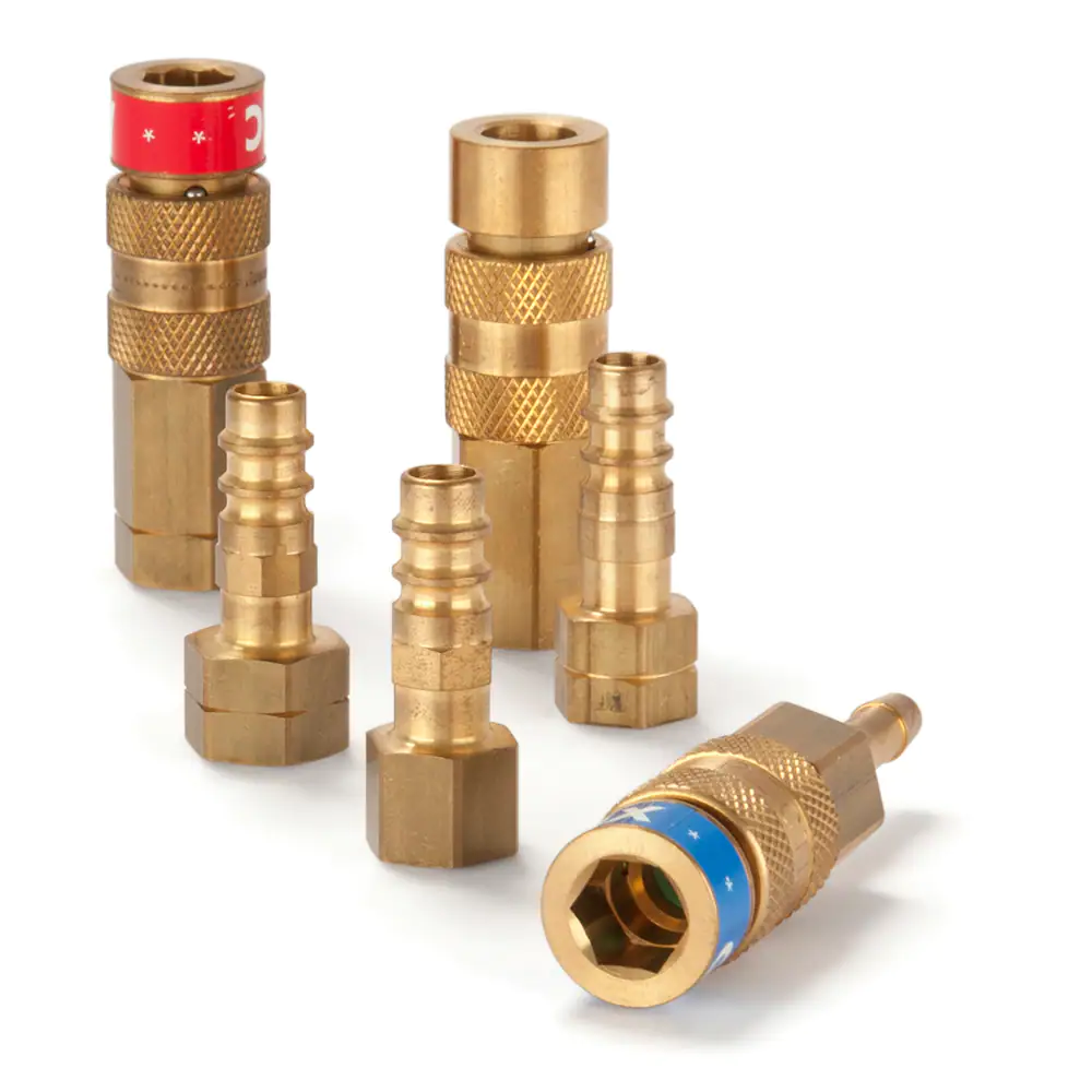 派克65-67 系列，帶標識系統的快換，專為燃氣以及氧氣應用而設計